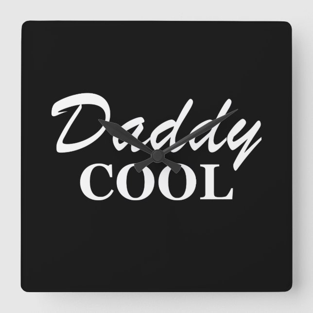 fathers day funny gift ideas square wall clock (Front)