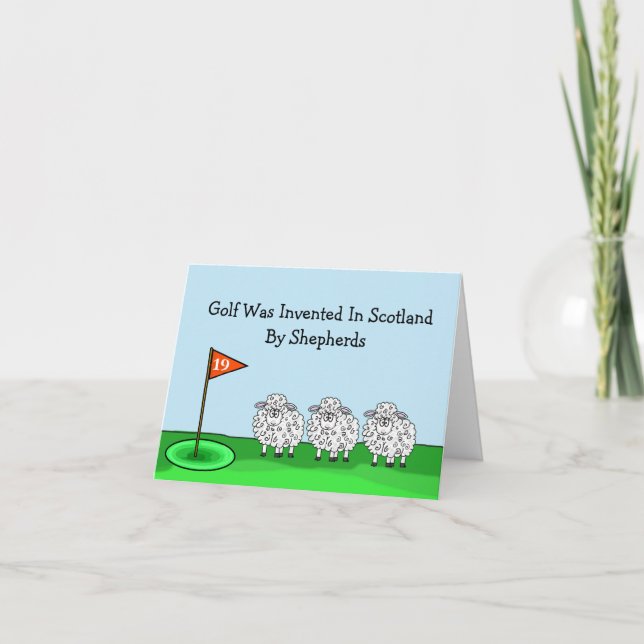 Father's Day Funny Golf Card (Front)
