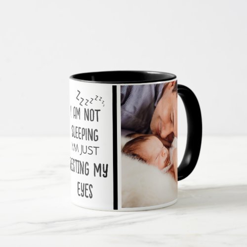 Fathers Day Funny New Dad Photo Mug 