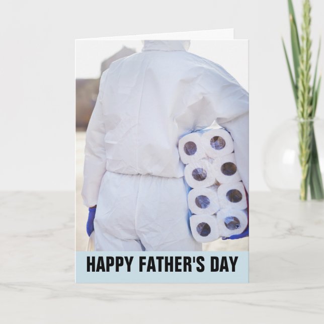 FATHER'S DAY FUNNY PANDEMIC HAZMAT SUIT CARDS (Front)