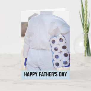 FATHER'S DAY FUNNY PANDEMIC HAZMAT SUIT CARDS