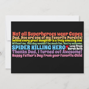 Fathers Day Funny Quotes Wishes from Daughter Card