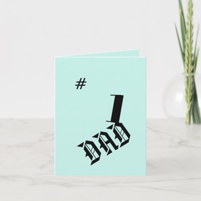 Father's Day G Card : # 1 Dad (Front)