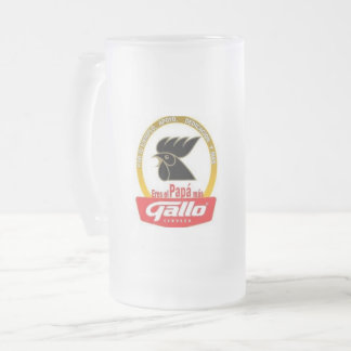 Fathers Day Gallo Frosted Glass Beer Mug