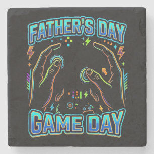 Father's Day, Game Day Stone Coaster