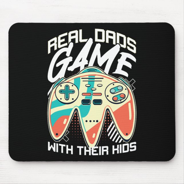 Fathers Day Gamer Dad Video Game Father Stepdad Fu Mouse Pad (Front)