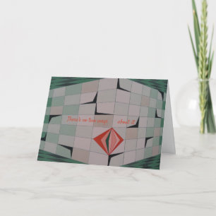Fathers Day Geometric Optical Illusion Card