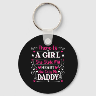 Father's Day Gift A Girl Calls Me Daddy Keychain