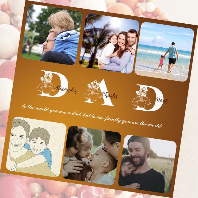 Father's day gift Acrylic Wall Art, 12" x 12" Acrylic Print (Lovely remarkeable capture  with dad  and dedicate gift for dad)