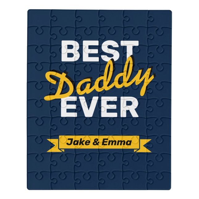 Father's Day Gift | Best Daddy Ever Puzzle (Puzzle Vertical)