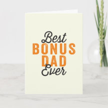 Fathers day gift card for Bonus dad