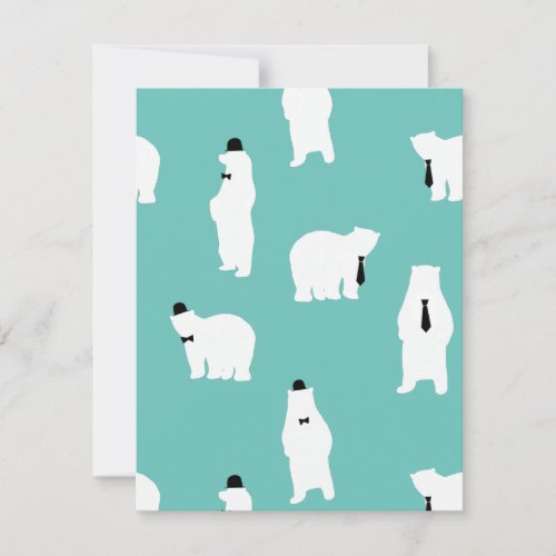 Fathers Day Gift Cool Daddy Polar Bear Holiday Card