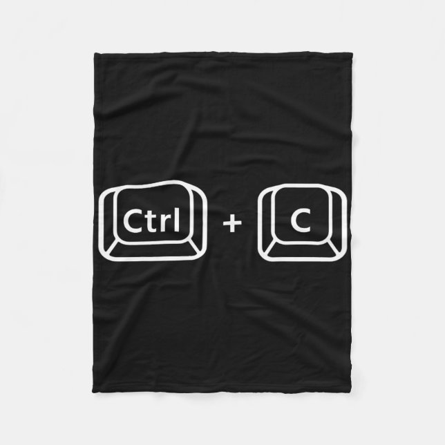 Fathers Day Gift Ctrl C Amp Ctrl V Dad Amp  Fleece Blanket (Front)