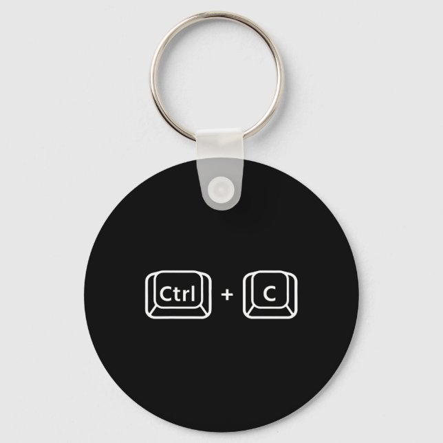 Fathers Day Gift Ctrl C Amp Ctrl V Dad Amp  Keychain (Front)