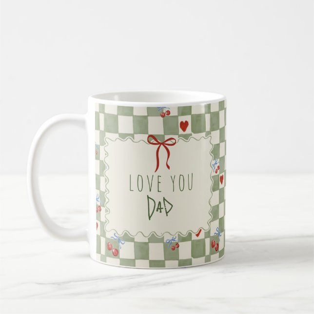 Father's Day Gift Custom Name Coffee Mug (Left)