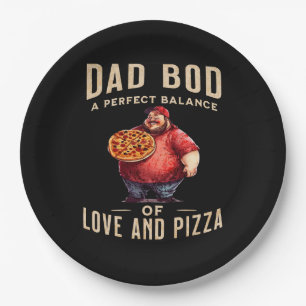 Father's Day Gift Dad Bod A Perfect Balance Paper Plates