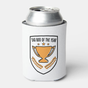 Fathers Day Gift Dad Bod Of The Year Trophy Funny Can Cooler