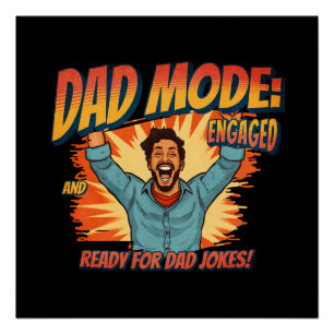 Father's Day Gift   Dad Mode Poster