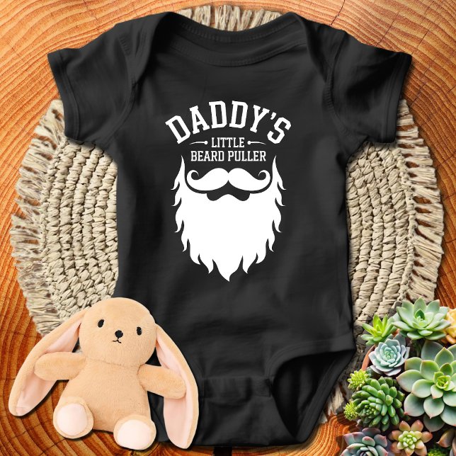 Fathers Day Gift, Daddy's Little Beard Puller  Baby Bodysuit (Creator Uploaded)