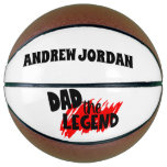 Father's Day Gift For Dad Basketball, Custom Dad Basketball