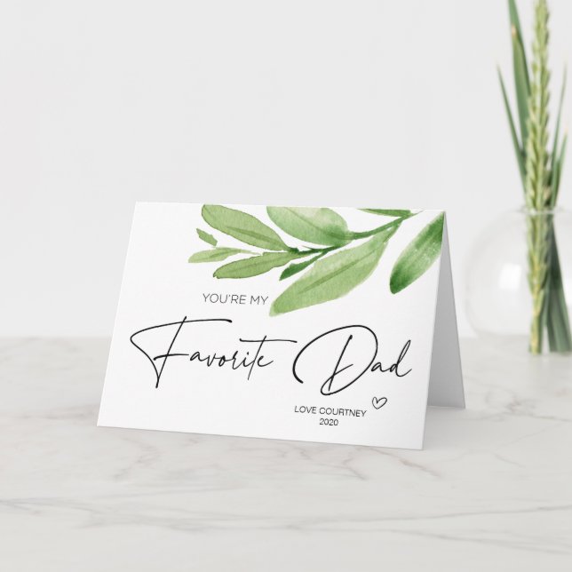 Fathers Day Gift For Dad From Daughter and Son Card (Front)