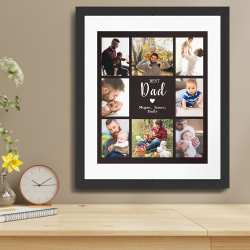Fathers Day Gift For Dad Photo Framed Art