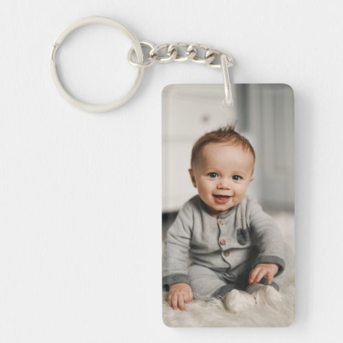 Fathers Day Gift For First Time Dad Baby Photo Keychain