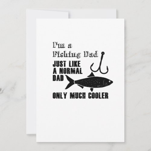 Fathers Day Gift for Fisherman Cool Fishing Dad Card