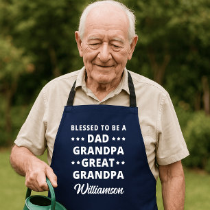 Fathers day gift for Great Grandpa Apron
