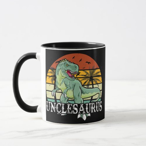 Fathers Day Gift For Men Unclesaurus Uncle Mug