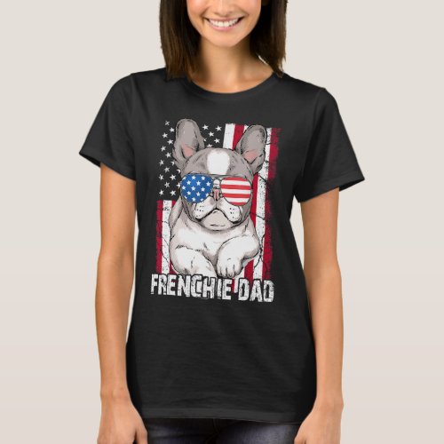 Fathers Day Gift French Bulldog Dog Frenchie Dad 4 T_Shirt