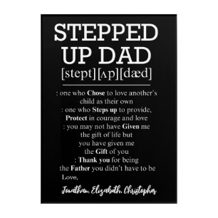 Father's Day Gift from Daughter or Son to Step Dad Acrylic Print