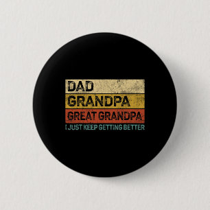 Fathers Day Gift From Grandkids Dad Grandpa Great Button