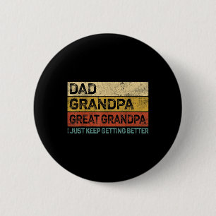 Fathers Day Gift From Grandkids Dad Grandpa Great Button