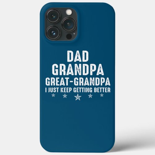 Fathers Day Gift from Grandkids Dad Grandpa Great iPhone 13 Pro Max Case