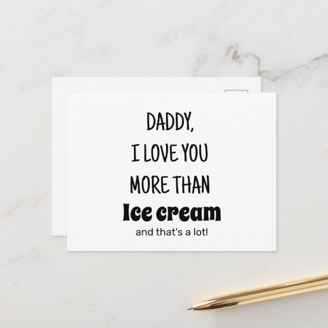 Father's day Gift, Funny Birthday gift for dad Postcard (Front/Back In Situ)