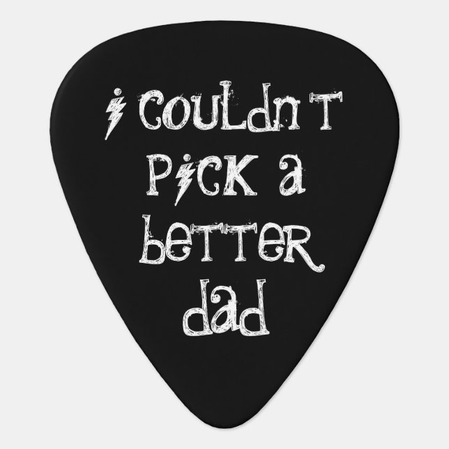 Fathers Day Gift Guitar Pick (Front)