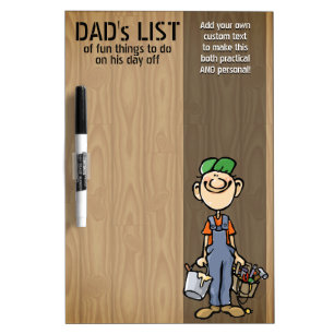 Father's Day Gift. Honey-Do list. Dry Erase Board
