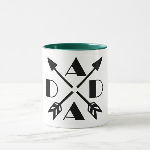Fathers Day Gift_idea Cross Arrows Design Coffee  Mug