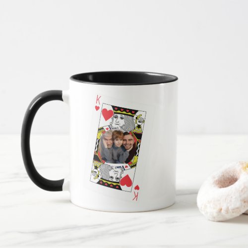 Fathers Day Gift_idea  Playing Cards King Photo  Mug