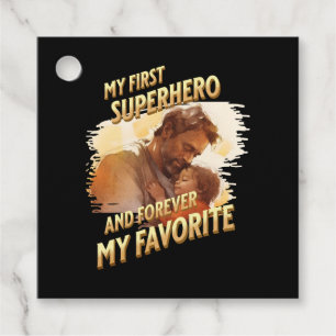 Father's Day Gift   My First Superhero Favor Tags