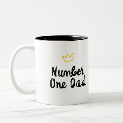 Fathers Day Gift Number One Dad  Two_Tone Coffee Mug