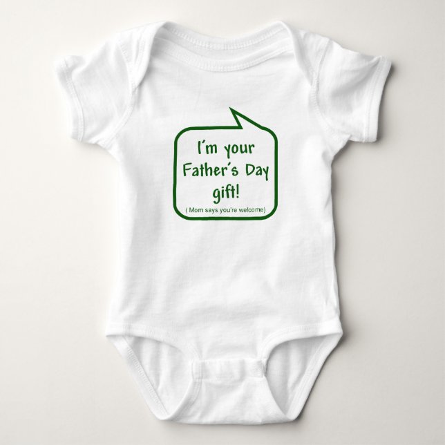 Father's Day gift t-shirt Baby Bodysuit (Front)