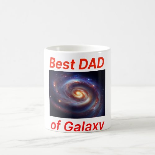 Fathers Day gift with Style Best Dad of galaxy Coffee Mug