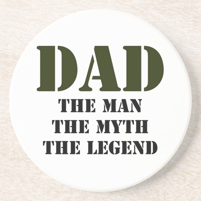 Father's Day Gifts Drink Coaster (Front)