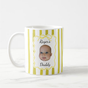 Father's Day Gifts for Dad Yellow Stripes Coffee Mug