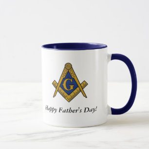 Father's Day Gifts Masonic Freemason Compass Mug