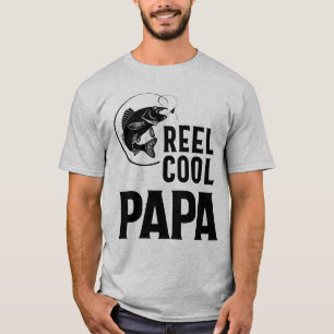 Father's Day Gifts T-Shirt Fishing Reel Cool Papa