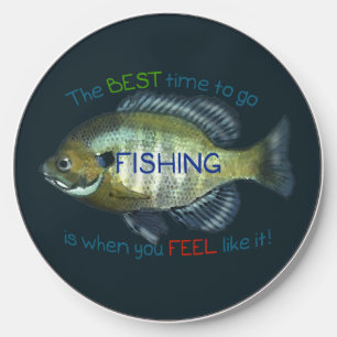 Father's Day Go Fishing Blue Gill Wireless Charger