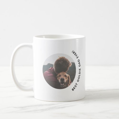 Fathers Day Golden Retriever Dog Dad Custom Photo Coffee Mug